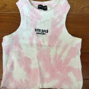 white fox tank top